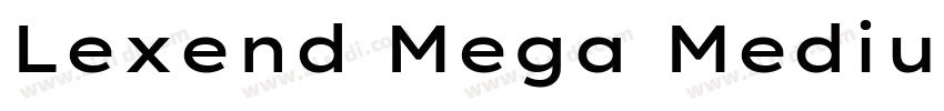 Lexend Mega Medium字体转换
